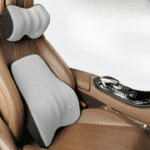 Coussin Ergonomique Dos et Tête pour Voiture en Fibre Synthétique à Mémoire de Forme