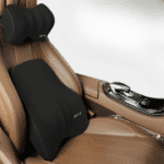 Coussin Ergonomique Dos et Tête pour Voiture en Fibre Synthétique à Mémoire de Forme
