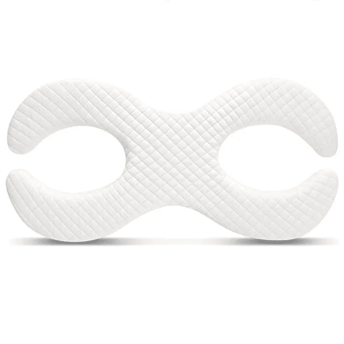 Oreiller Anti Ronflement Ergonomique en Forme de Double C sur fond blanc