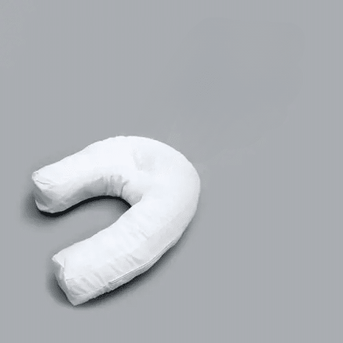Oreiller Anti Ronflement Ergonomique en Forme de U sur fond gris