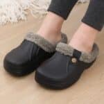 Chaussons Femme Semelle Ergonomique en Peluche Douce