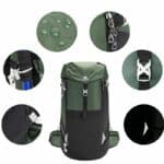 Sac à Dos Ergonomique de Montagne Étanche