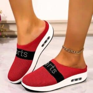 Chaussons Femme Semelle Ergonomique Confortables et Respirants pour l’Été