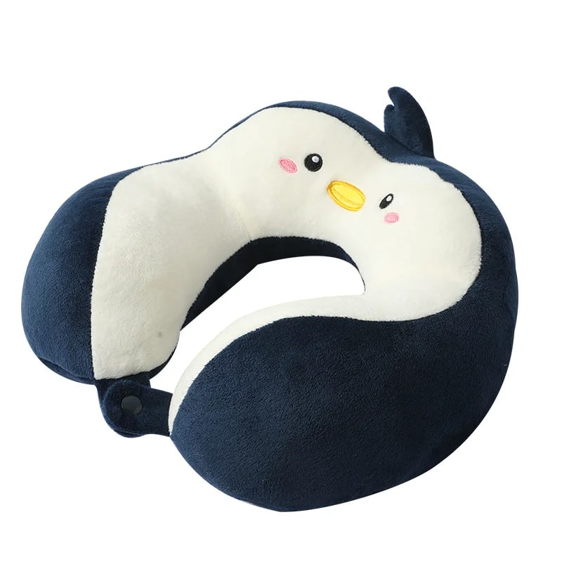 Coussin De Voyage Enfant 5-12 Ans - Ergonomique Et Pliable - Mousse Mémoire - Anti-acariens
