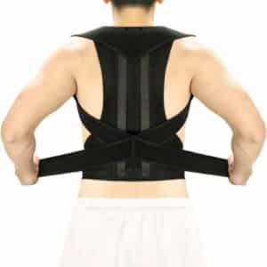 Correcteur de Posture Noir Confortable et Respirant