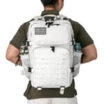 Sac à Dos Ergonomique Blanc Polyvalent au Style Militaire
