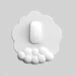 Tapis de Souris Ergonomique Souple en Forme de Nuage