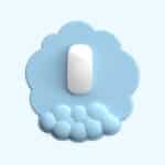 Tapis de Souris Ergonomique Souple en Forme de Nuage