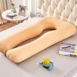 Oreiller de Grossesse Gonflable Doux et Confortable