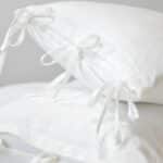 Lot de Deux Housses de Coussin Ergonomique Douces et Confortables en Lin