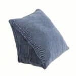 Coussin d’Assise Ergo Bleu en Velours Côtelé