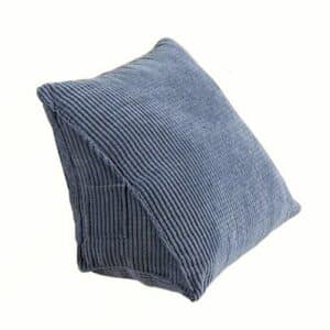 Coussin d’Assise Ergo Bleu en Velours Côtelé