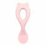 Couvert Ergonomique Bébé en Forme de Chat Rose