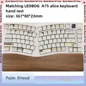 Leobog Alice A75 clavier 80 noyer bois paume Support ABM 066 Alice poignet Pad Support adaptateur clavier jeu accessoires de bureau