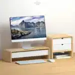 rehausseur ecran pc avec tiroir