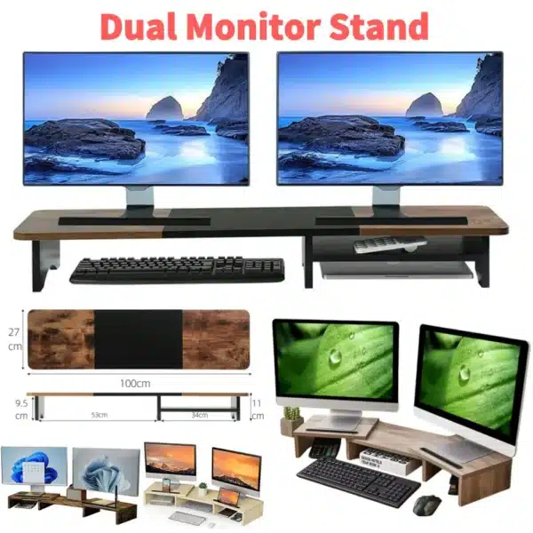 rehausseur double ecran