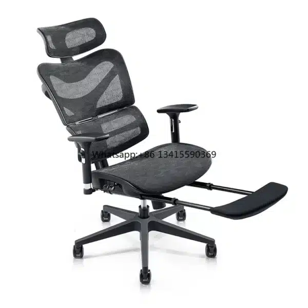 fauteuil ergonomique avec repose-pied