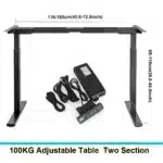 Bureau assis debout 2 moteurs