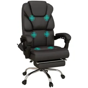 chaise de bureau réglable en hauteur avec fonction massage