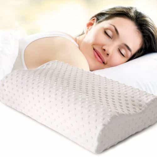 Comment placer un coussin ergonomique selon votre position Oreiller ergonomique cervical en latex - Blanc